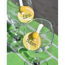 Balle De Tennis Sur Pince Deco Les 4 Deco De Table Marque Place