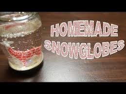 How To Make A Snow Globe With Baby Oil Youtube