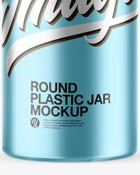 Download Jar In Metallic Shrink Sleeve Mockup In Jar Mockups On Yellow Images Object Mockups PSD Mockup Templates