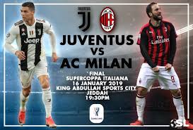 Watch from anywhere online and free. Supercoppa Italiana Starting Xi Juventus Vs Ac Milan 16 January 2019
