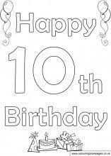 Part of this increase is that the researchers were eager to understand that if it starts and adults start by then there are no medical benefits. Printable Coloring Happy 10th Birthday Coloring Pages Novocom Top