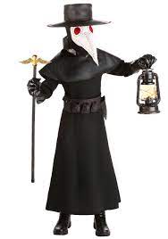 The clothing worn by plague doctors was intended to protect them from airborne diseases during outbreaks of the bubonic plague in europe. Kid S Plague Doctor Costume Historical Costumes Exclusive