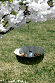 Birds Are Flocking To My Bundt Pan Bird Feeder Bird Feeders Diy Bird Feeder Garden Crafts