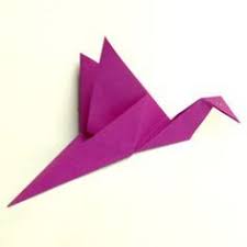 Einfacher Kranich Zieht Man Vorn Und Hinten Bewegen Sich Sein Flugel Origami Einfach Tiere Falten Origami Tiere