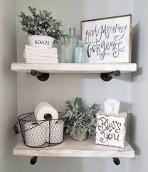 20 Modern Bathroom Floating Shelves Design Ideas For You Small Bathroom Decor Farmhouse Bathroom Decor Decor