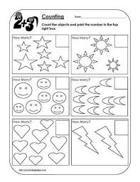 Counting Objects Worksheet 2worksheets Math Counting Worksheets Counting Kindergarten Kindergarten Math Counting