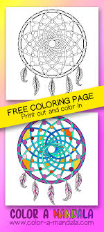 Help your kids celebrate by printing these free coloring pages, which they can give to siblings, classmates, family members, and other important people in their lives. Dreamcatcher M10 Color A Mandala