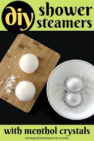 Diy Shower Steamers Recipe With Menthol Crystals Menthol Crystals Shower Steamers Diy Steamer Recipes