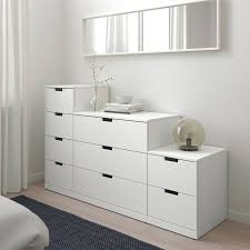 Ikea Nordli White 9 Drawer Chest In 2020 Ikea Nordli Ikea 9 Drawer Modern Room