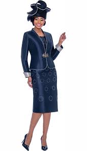 Terramina 7777 Church Dress With Spherical Pattern Design Rolled Cuff Jacket