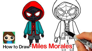 The radiant spiderman miles morales. How To Draw Miles Morales Spider Man Into The Spider Verse Youtube