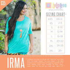 lularoe irma shirt size chart coolmine community school