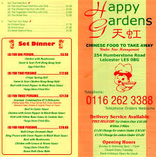 1510 n cherry st, knoxville, tn 37917. Happy Gardens Chinese Restaurant On Humberstone Rd Leicester Everymenu