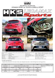 There will also be a hybrid version. Hks Legamax Sport Exhaust For 2019 Toyota Corolla Hatchback Hks Usa