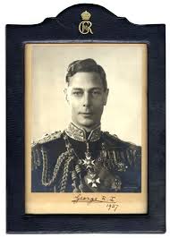 King George Vi Signed Photo Dated 1937 The King Signs George R I 1937 On The Border Beneath An Image Of Himself In Full George Vi Signed Photo George