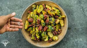 Toss the brussels sprouts with olive oil so they are completely coated. Brussels Sprouts Recipe With Maple Syrup Pecans Fit Men Cook