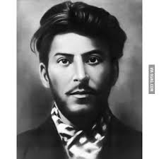 He whispered delicately into my left ear, masking a playful undertone…poetry i think it was, couldn't understand a word of russian but alongside his gruff pitch. Young Stalin 9gag