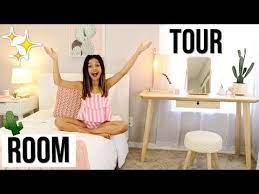2018 Room Tour My Summer Palm Spring Retro Pastel Cactus Room Decor Youtube Spring Home Decor Spring Bedroom Room Tour