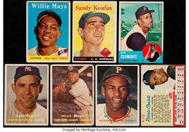 To shop, check out @baseballhallshop linktr.ee/baseballhall. 1957 1963 Topps Post Baseball Hall Of Famers Collection 7 Lot 42014 Heritage Auctions
