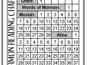 Book Of Mormon Reading Charts And Bookmarks The Idea Door