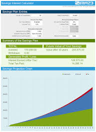 Savings Interest Calculator Free For Excel