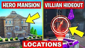 Epic games) the mansion home to all the goodies of fortnite has been on the map for some time, so chances are you've been in … seen 124 times. Land At A Run Down Hero Mansion And An Abandoned Villain Hideout Location Fortnite Week 5 Challenges Youtube