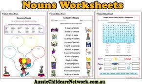A noun is a kind of word (see part of speech) that is usually the name of something such as a person, place, thing, animal, or idea. Introducing New Noun Worksheets For Children Aussie Childcare Network