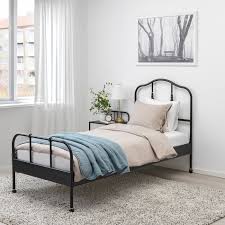 Sagstua Bed Frame Black Luroy Ikea Bed Frame Single Bed Frame Twin Bed Frame