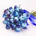 خرید دسته گل رز آبی 21 شاخه کد 21917| باختر