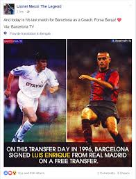 Luis enrique profile), team pages (e.g. On This Transfer Day In 1996 Barcelona Signed Luis Enrique From Real Madrid On A Free Transfer And Today Is His Last Match For Barcelona As A Coach Barca