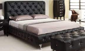 Bed Leather Bedroom Cuir Matelasse Master Bedroom Interior Contemporary Bedroom Benches Luxury Bedroom Furniture