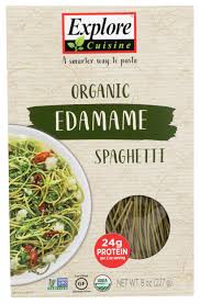 Add the noodles and cook as the label directs, adding the edamame during the last 3 minutes of cooking. Explore Cuisine Organic Dry Edamame Spaghetti Pasta 8oz Walmart Com Walmart Com