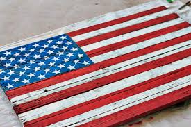 We pride ourselves on making the highest quality solid wood american flags anywhere. Diy Reclaimed Wood American Flag