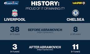 Maybe you would like to learn more about one of these? Wow Liverpool V Chelsea Trophy Count Before And After Abramovich Talksport