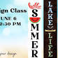 Summer Porch Sign Class