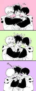 Bakugou immediately said no and that it would be too much for deku to take, they had to find another way. 250 Bakugou X Midoriya X Todoroki Ideas Boku No Hero Academia My Hero Academia My Hero