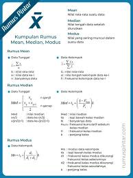Kumpulan Rumus Mean Median Modus Matematika Pengetahuan Guru