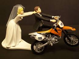 Motorcycle Running Groom And Bride W Diecast Ktm Dirt By Mikeg1968 78 99 Funny Wedding Cakes Bike Wedding Dirt Bike Wedding