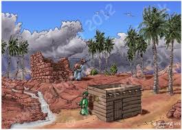 Matthew 07 Parable Of Wise Foolish Builders Scene 03 Foolish Builder Finished Parables Gospel Bible Scene