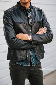 Stay Classic May 2 2013 I Am Heading To See The Amazing Leather Jacket Outfits Leather Jacket Men Mens Outfits