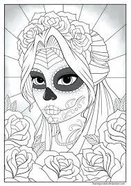 Some of the coloring pages are also of low difficulty, so your kids can have too if they want. 20 Free Printable Day Of The Dead Coloring Pages Everfreecoloring Com