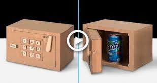 How To Make A Cardboard Safe With Combination Lock How To Make A Cardboard Code Lock Safe Diy Lock Homemade Slime Safe Cardboard Box Crafts