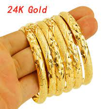 We use ethically sourced 24k plated gold, 14k gold fill, 18k plated rose gold and solid sterling silver. 24k Real Gold Bangle Jewelry Dubai Ethiopian Gold Adjustable Bangles Bracelets Wedding Jewelry Gift For Women Wish
