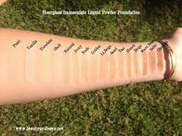 Hourglass Immaculate Foundation Swatches Of Every Shade Beauty Professor Foundation Swatches Beauty Professor Foundation Colors