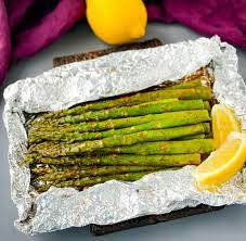 Place the packet on the grill or over campfire coals to cook. Easy Grilled Asparagus In Foil Video