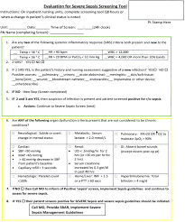 Severe Sepsis Screening Tool Journal Of Hospital Medicine