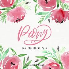 The peony or paeony is a flowering plant in the genus paeonia, the only genus in the family paeoniaceae.peonies are native to asia, europe and western north america. Free Vector Watercolor Peony Flowers Background