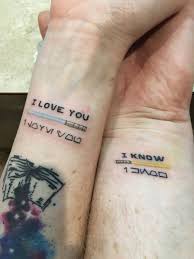 Star Wars Couples Tattoo Star Wars Couples Tattoo Countrytattooformen Couples Couplestat In 2020 Cute Tattoos On Wrist Star Wars Quotes Tattoos Couple Tattoos