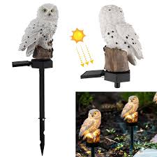 Garden Solar Lanterns Christmas Decorations Resin Statue Tsv Led Lights Hanging Outdoor Adorable And Full Of Character Owl Solar Light Decorative Garden Lights For Walkway Pathway Yard Lawn Walmart Com Walmart Com