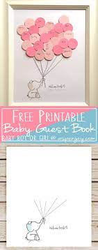Elephant Baby Shower Guest Book Printable Aspen Jay Baby Shower Diy Baby Shower Guest Baby Shower Themes